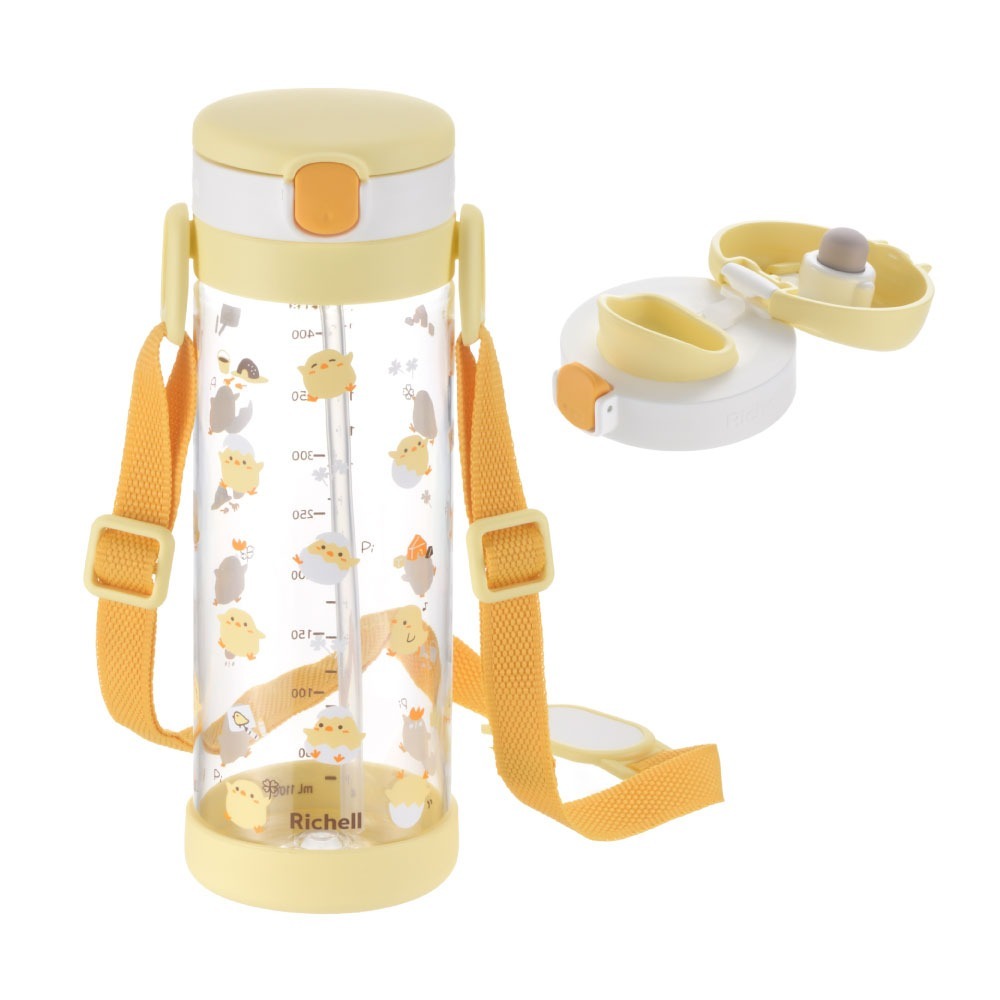 Richell Aqulea 第5代 兩用水杯組 450mL (含底座)-規格圖1