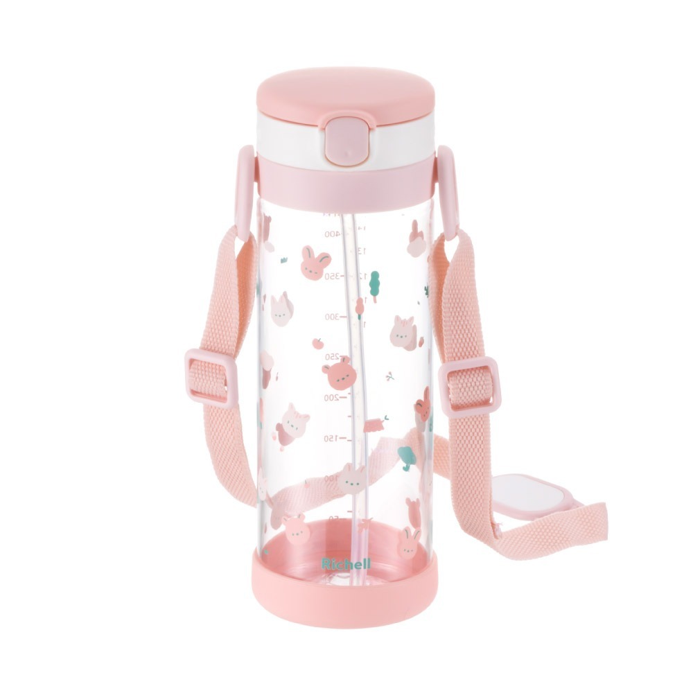 Richell Aqulea 第5代 吸管水杯 450mL (含底座)-規格圖1