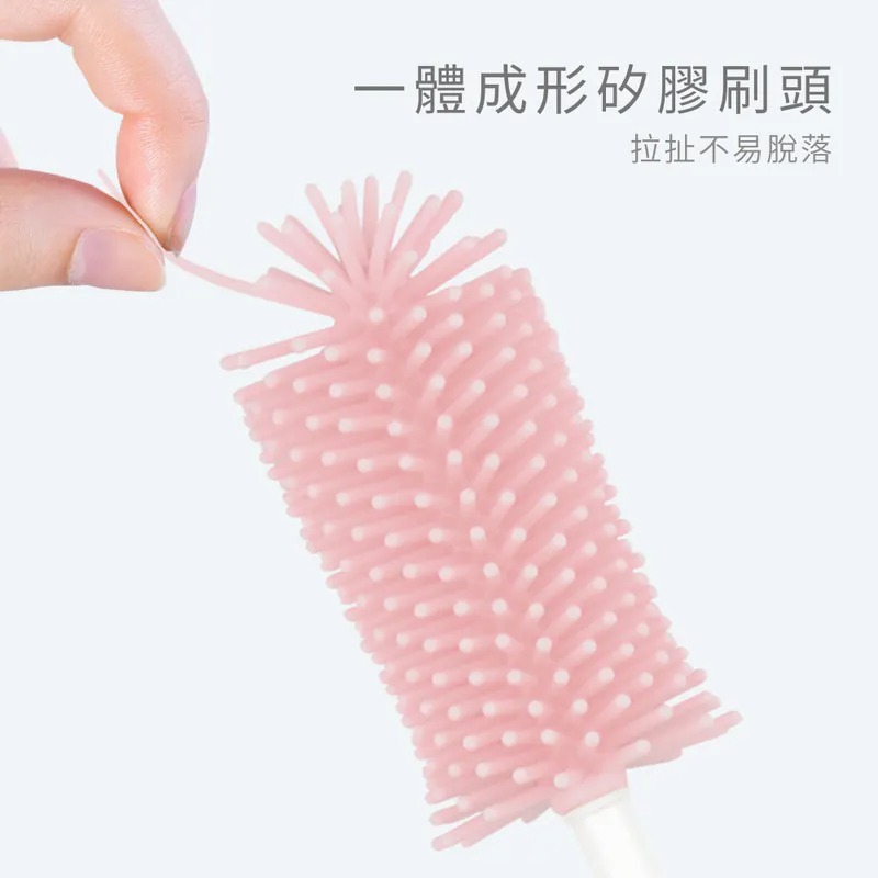 PUKU藍色企鵝 360度旋轉矽膠奶瓶刷組-(蔚藍)-細節圖5