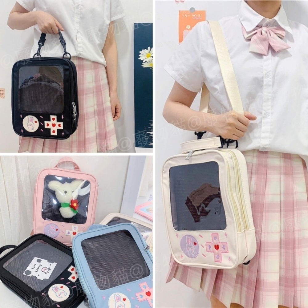 遊戲機娃包 痛包 娃包 側背包 後背包 棉花娃包 雙肩包 造型包 曬娃包 可放20cm棉花娃娃 廢物貓[B0018]-細節圖4