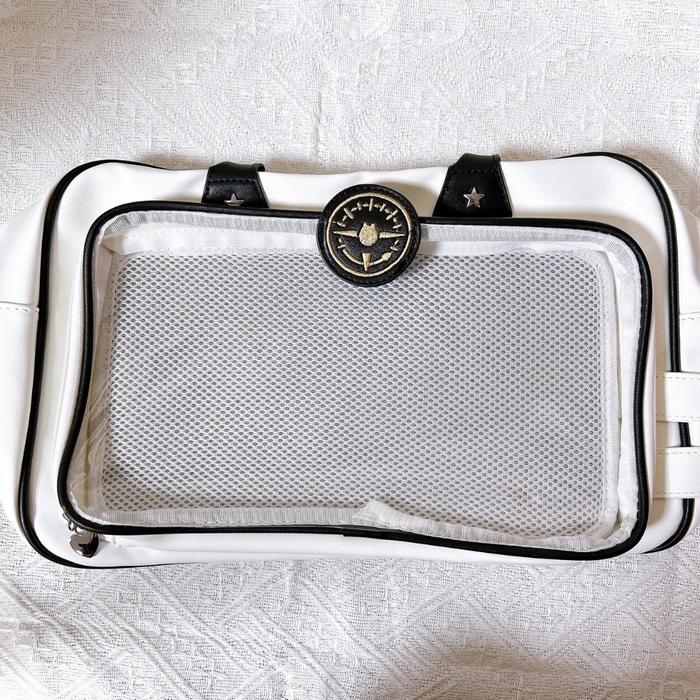 休閒貓箱痛包[有扎版可A4] 痛包 側背痛包 動漫痛包 白色 娃包 手提包 制服包 休閒貓箱痛包 曬娃包[B0096]-規格圖9