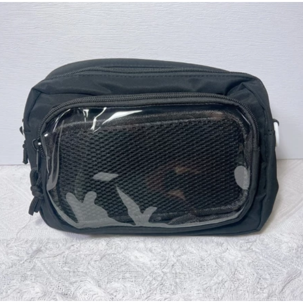 [有扎板可放10cm娃] 小痛包 痛包 娃包 10cm 肩背包 曬娃包 休閒小食量痛包 米白色 廢物貓 [B0151]-規格圖10