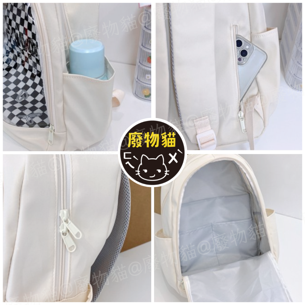 [放20/40cm娃]娃包 後背包 曬娃包 娃包 20cm 40cm 大容量後背娃包 廢物貓 [B0168]-細節圖4