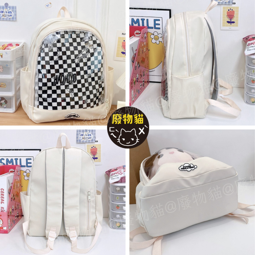 [放20/40cm娃]娃包 後背包 曬娃包 娃包 20cm 40cm 大容量後背娃包 廢物貓 [B0168]-細節圖8