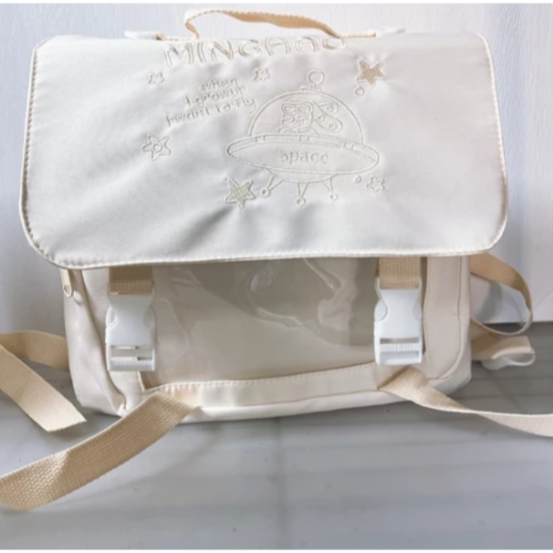 [可15cm娃] 後背娃包 後背包 痛包 娃包 10cm 20cm [飛行船刺繡後背娃包] 廢物貓[B0180]-規格圖9