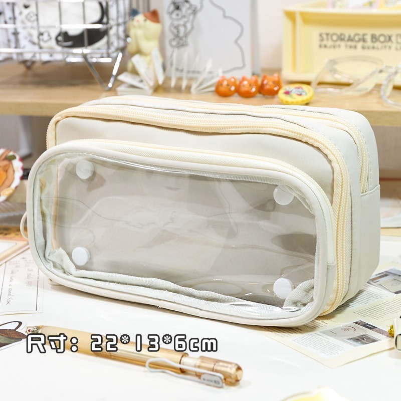 痛包鉛筆盒 筆袋 痛包筆袋 痛筆袋 痛包鉛筆袋 [可拆卸痛包筆袋 黑色]文具用品 痛包 痛包裝飾[B0184]廢物貓-規格圖9