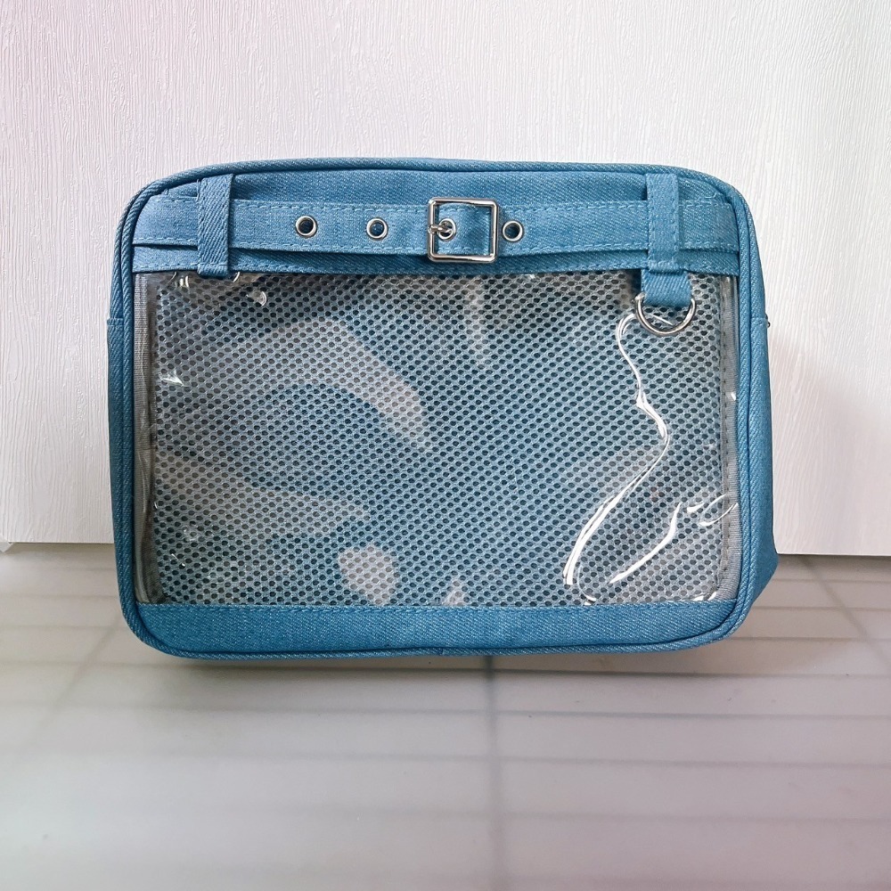 [可放A5有扎版] 牛仔斜背痛包 痛包 斜背包 10cm娃包 15cm娃包 [B0200] 廢物貓-規格圖9