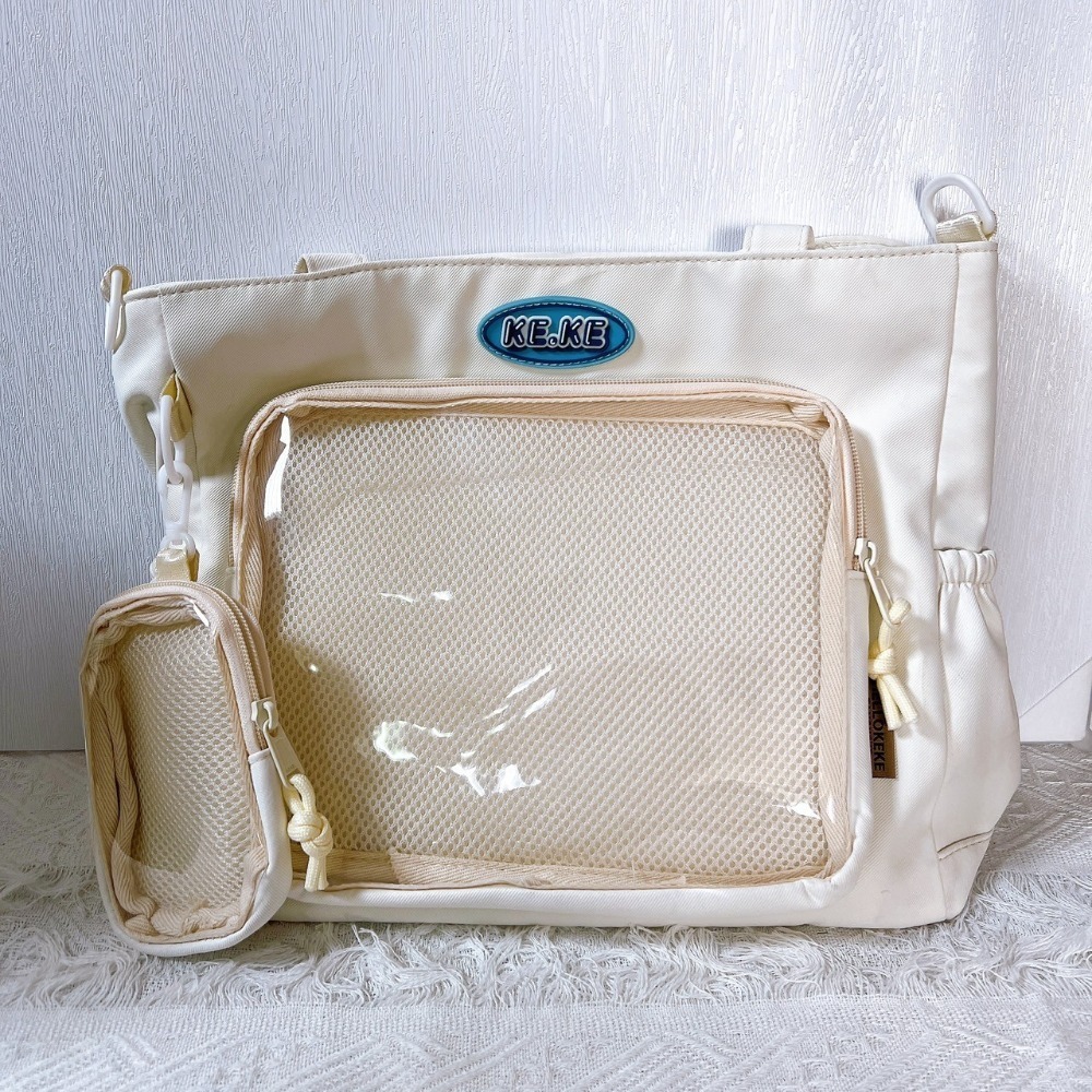 [可放A4有扎板] 痛包 斜背包 娃包 10cm 15cm 肩背包 KEKE斜背痛包 [B0198] 廢物貓-規格圖9