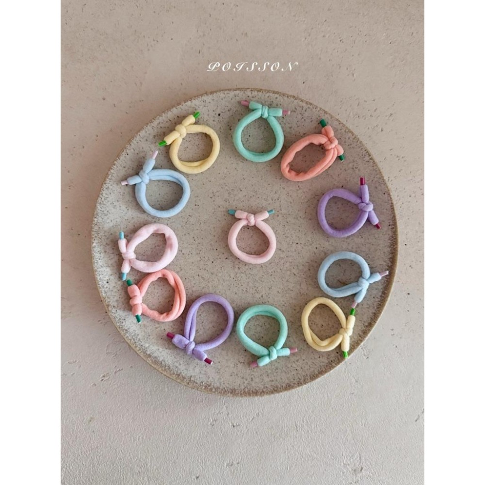 韓國兒童髮飾 Poisson品牌兒童彩色彈性髮圈 女童髮飾-細節圖2