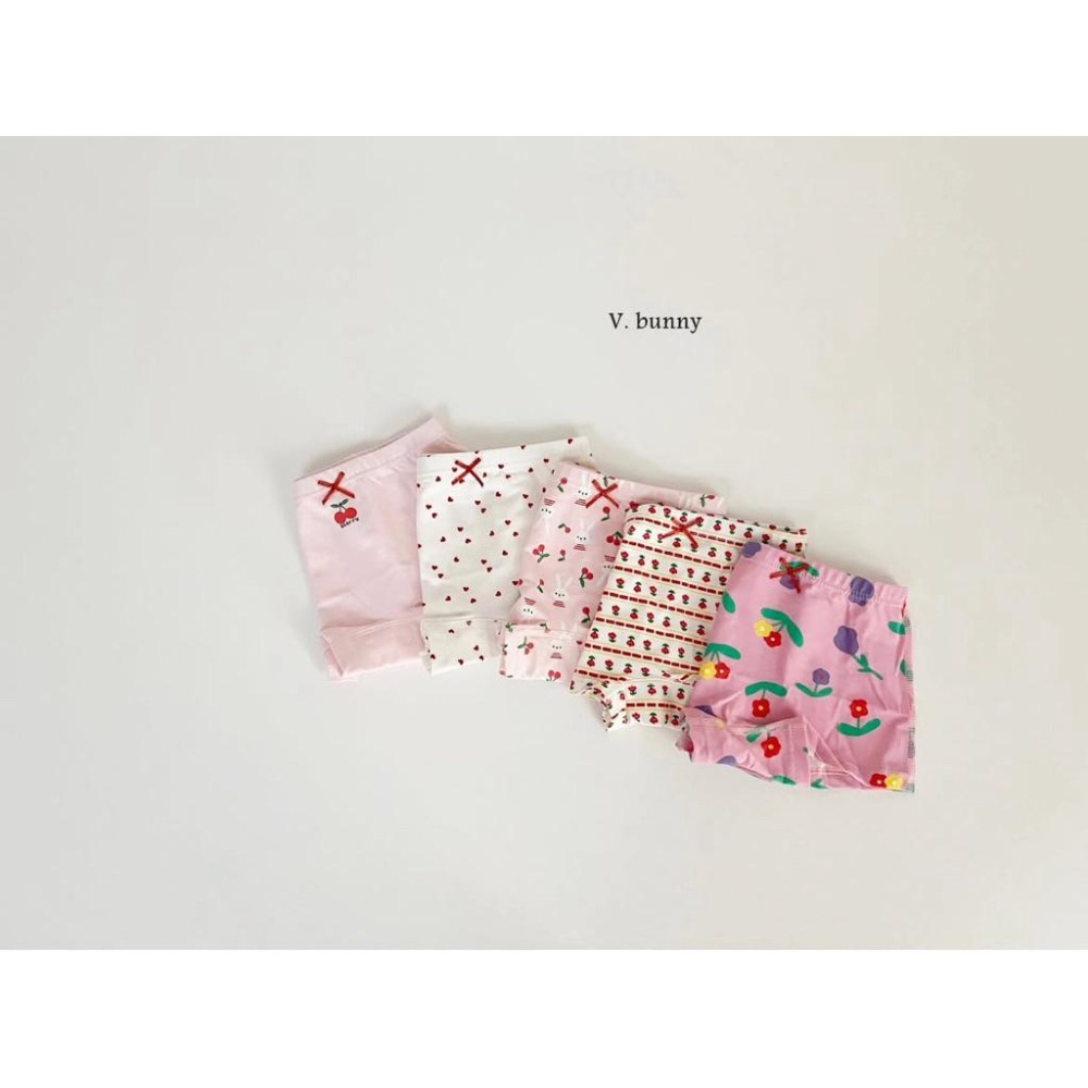 韓國兒童家居服 v-bunny品牌女童可愛碎花四角褲組-細節圖2