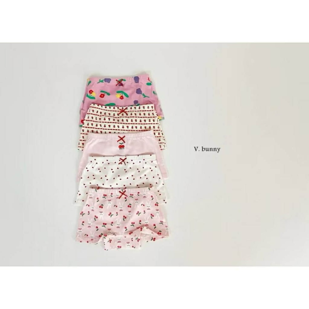 韓國兒童家居服 v-bunny品牌女童可愛碎花四角褲組-規格圖8