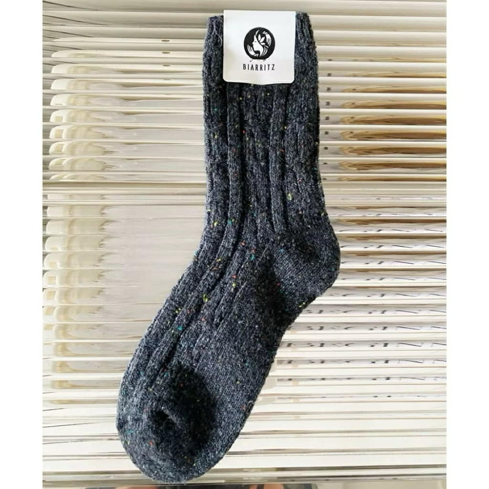 Poisson_korea🌟闆娘推薦選品🌟韓國製冬季麻花復古中筒襪 保暖厚襪  女襪-規格圖6