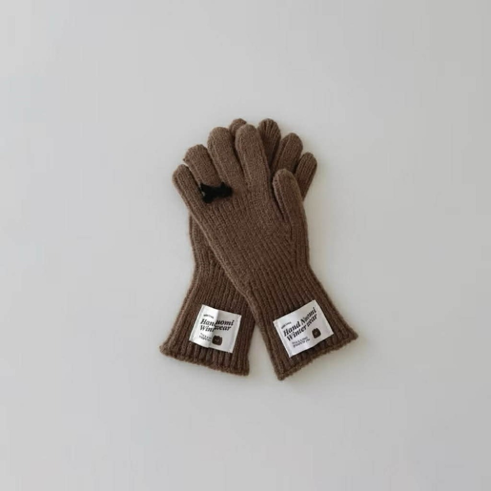 韓國兒童手套 冬季保暖糖果色分指手套 保暖手套 針織手套-規格圖2