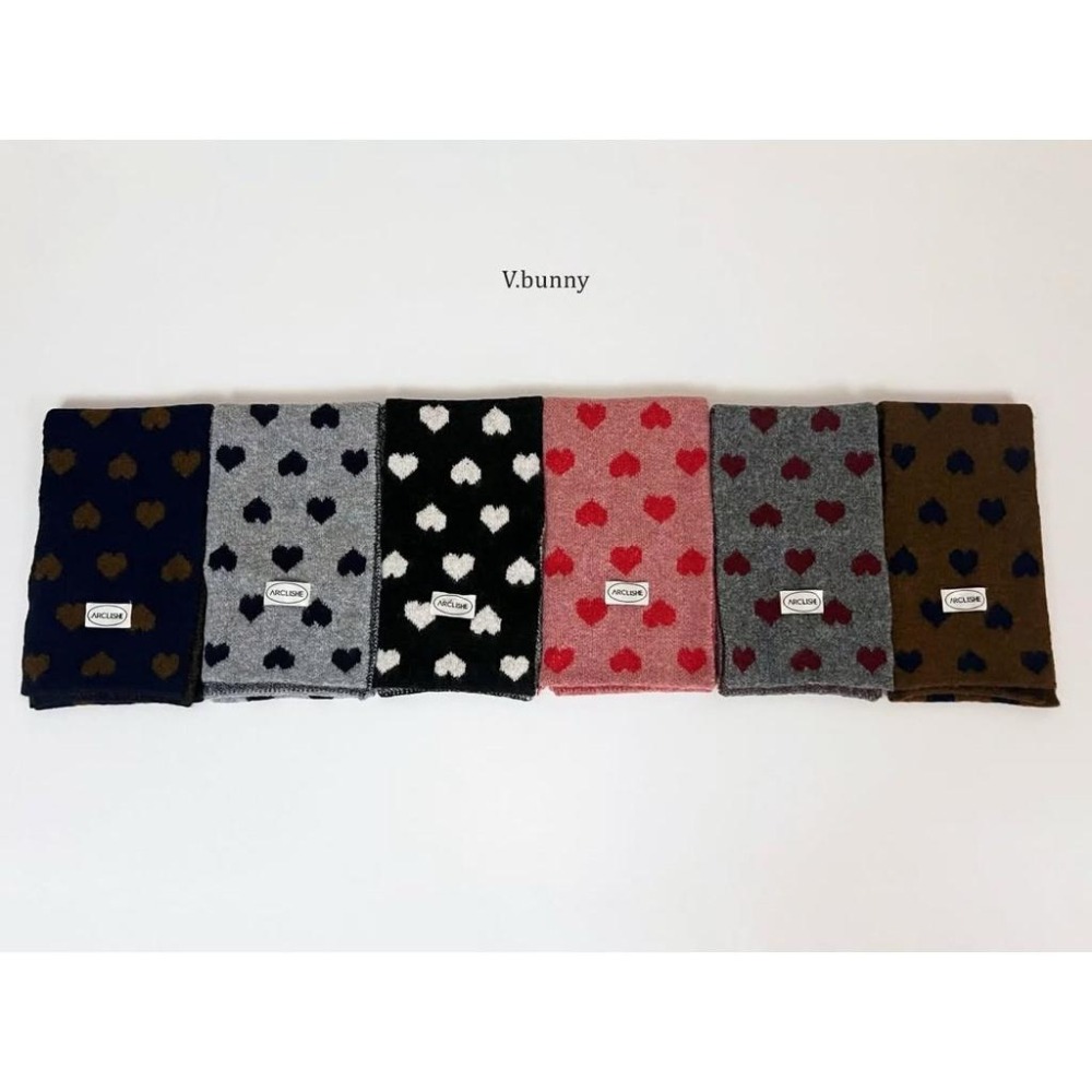 韓國兒童圍巾 v-bunny品牌冬季愛心保暖圍巾 兒童脖圍-細節圖2