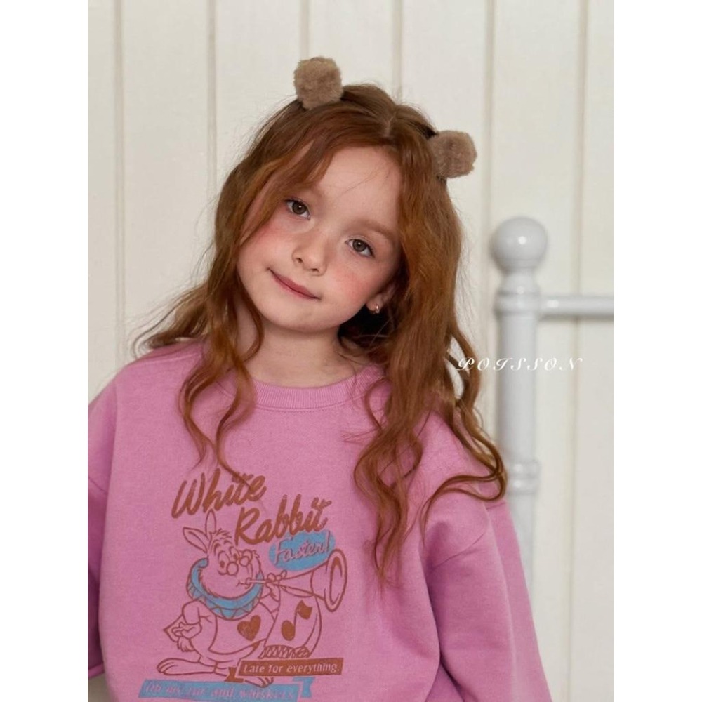 韓國兒童髮飾 Poisson品牌冬季貓耳朵可愛毛絨髮夾 抓夾 女童髮飾-細節圖9