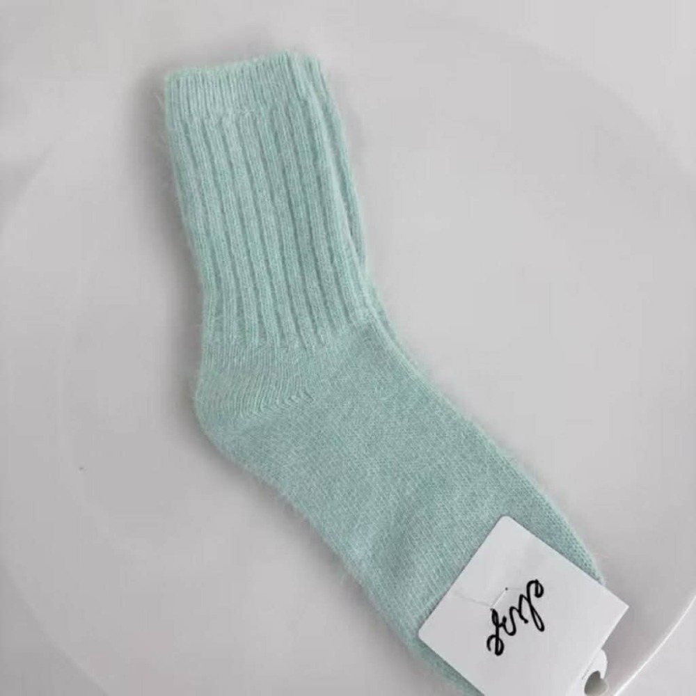 Poisson_korea🌟闆娘推薦選品🌟韓國製冬季柔軟兔毛襪 保暖毛襪 女襪-規格圖4