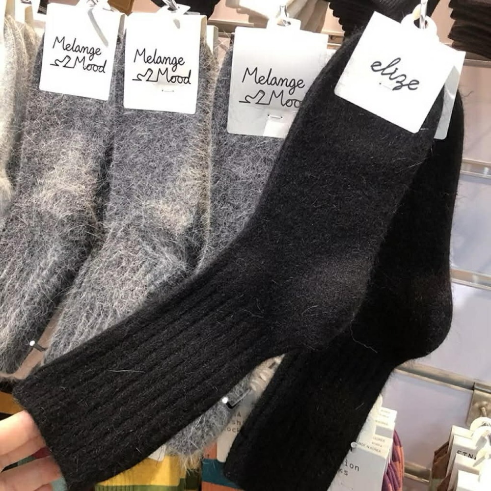 Poisson_korea🌟闆娘推薦選品🌟韓國製冬季柔軟兔毛襪 保暖毛襪 女襪-規格圖4