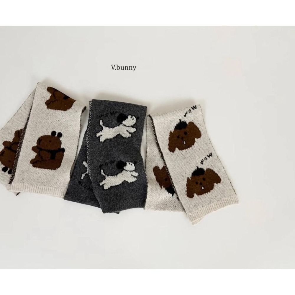 韓國兒童圍巾 v-bunny品牌保暖針織圍巾 造型脖圍 男女童圍巾-細節圖3