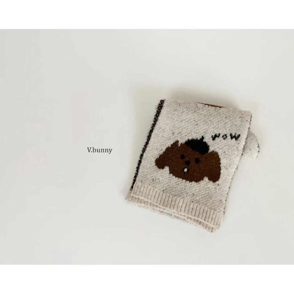 韓國兒童圍巾 v-bunny品牌保暖針織圍巾 造型脖圍 男女童圍巾-細節圖6