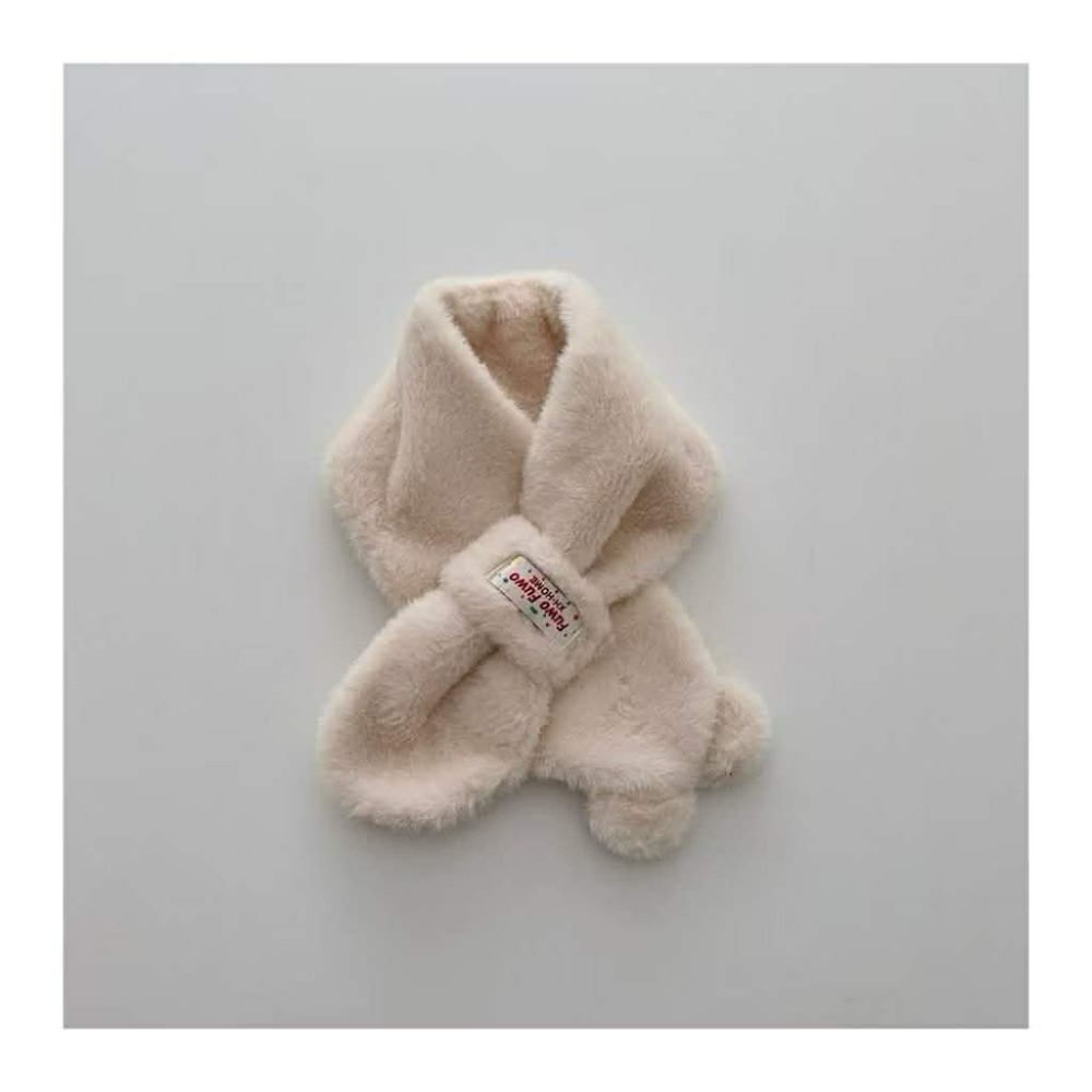 Poisson_korea韓國兒童保暖圍巾 冬季保暖毛絨脖圍 可愛毛毛圍巾-規格圖4