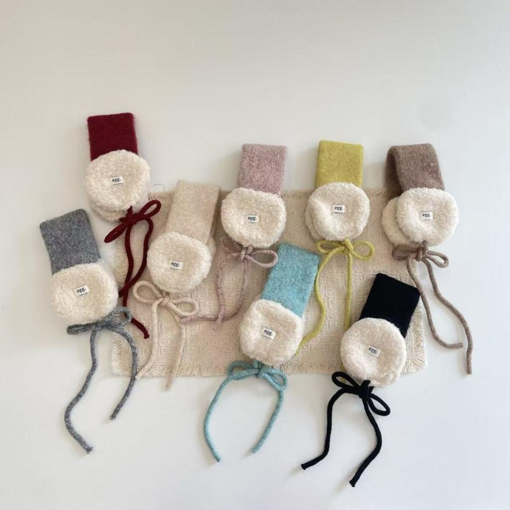 韓國兒童保暖圍巾 v-bunny品牌冬季保暖耳罩 脖圍 男女童-細節圖3