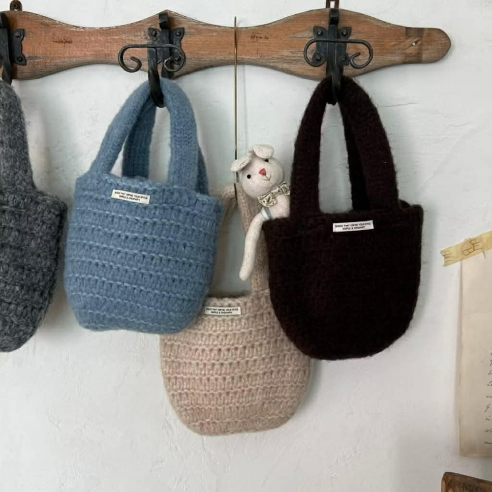 Poisson_korea韓國手工毛線針織小包 兒童針織小包 手提袋-規格圖9