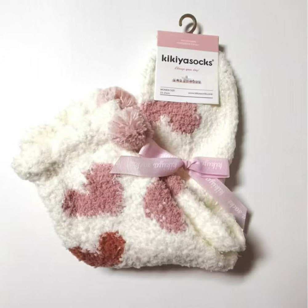 Poisson_korea🌟闆娘推薦選品🌟韓國製珊瑚絨保暖襪 愛心保暖女襪-規格圖9