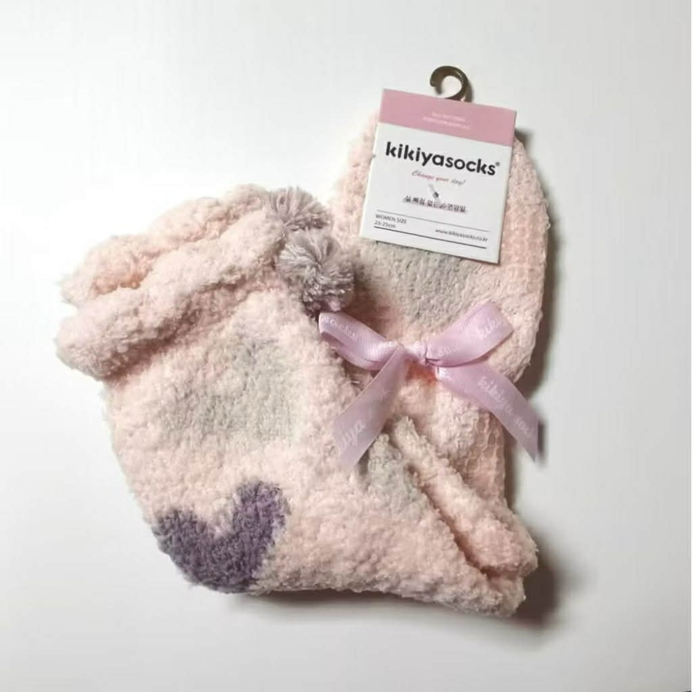 Poisson_korea🌟闆娘推薦選品🌟韓國製珊瑚絨保暖襪 愛心保暖女襪-規格圖9