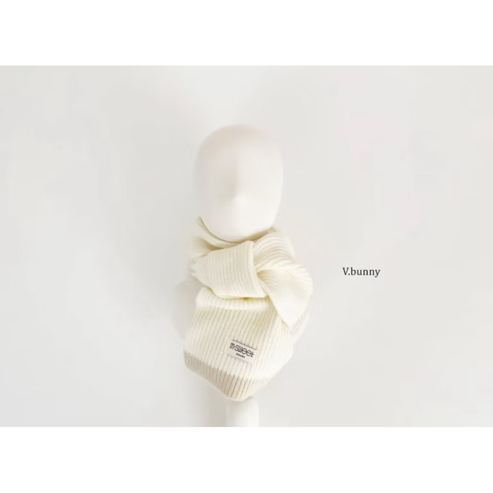 Poisson_korea韓國兒童保暖圍巾 v-bunny品牌 撞色保暖圍巾 男女童圍巾-規格圖3