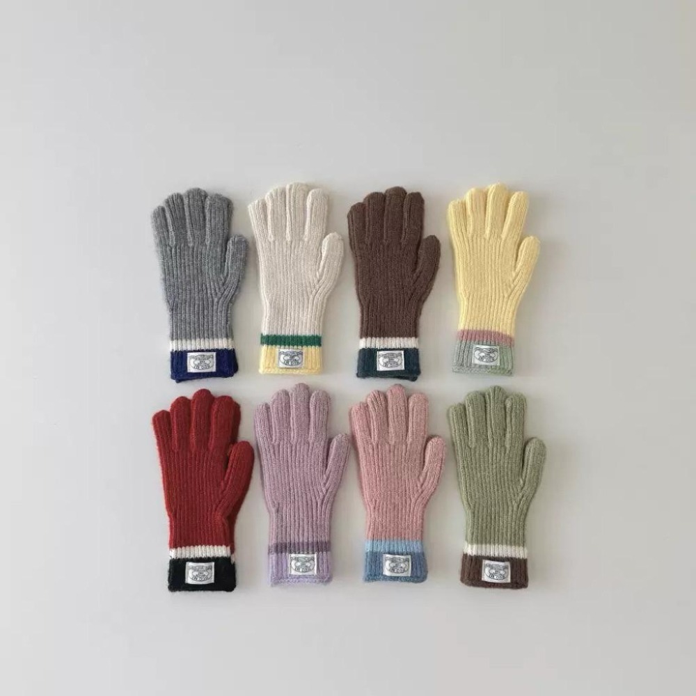 Poisson_korea韓國兒童手套 冬季百搭針織手套 保暖手套 男女童手套-細節圖5