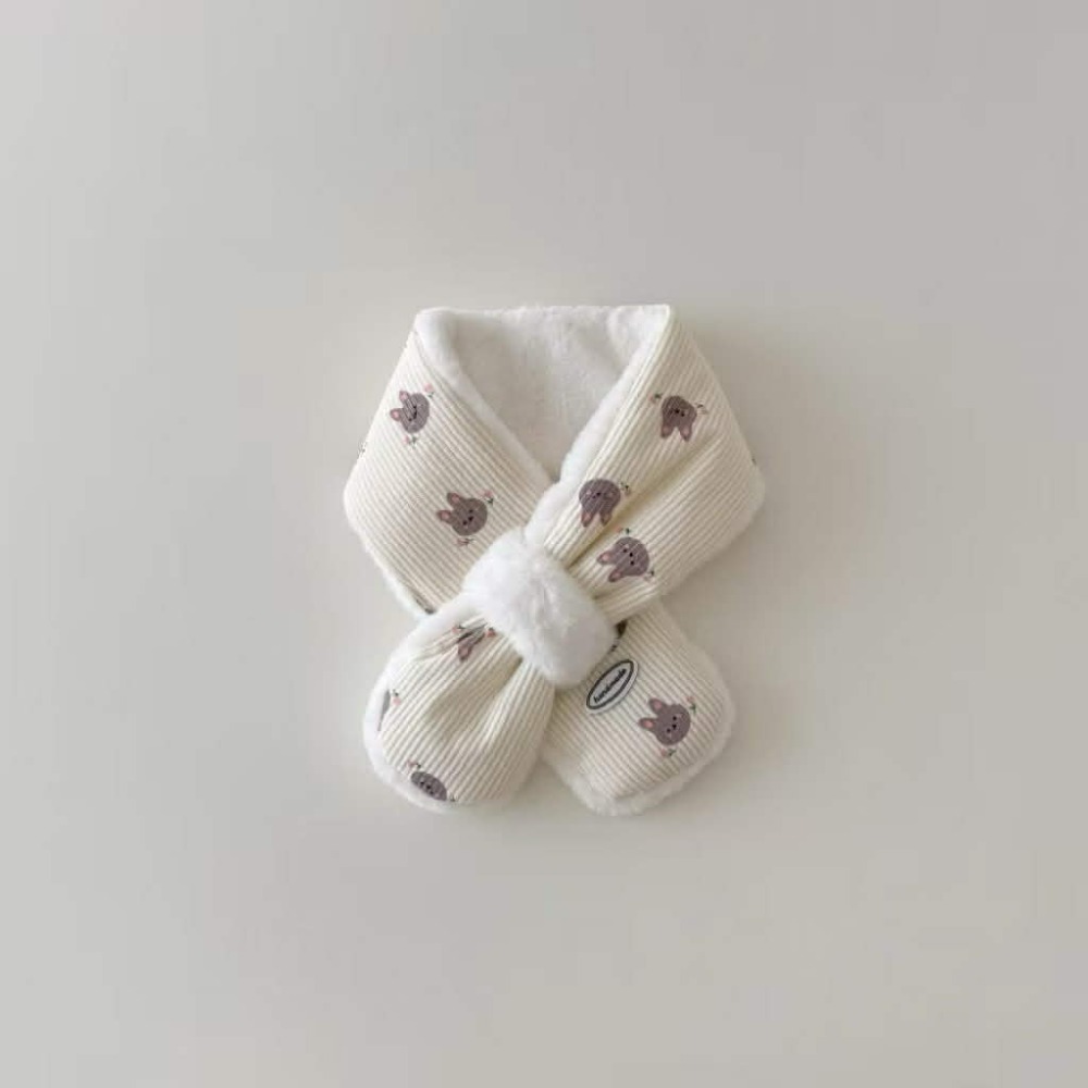 Poisson_korea韓國兒童保暖脖圍 冬季溫暖可愛厚毛絨圍巾 男女童圍巾-規格圖5