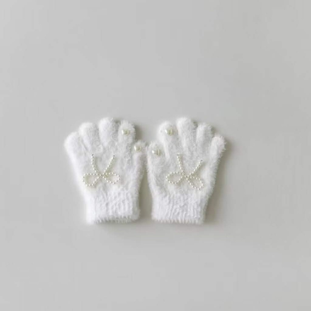 Poisson_korea韓國兒童保暖手套  可愛蝴蝶結愛心手套 女童手套-規格圖4