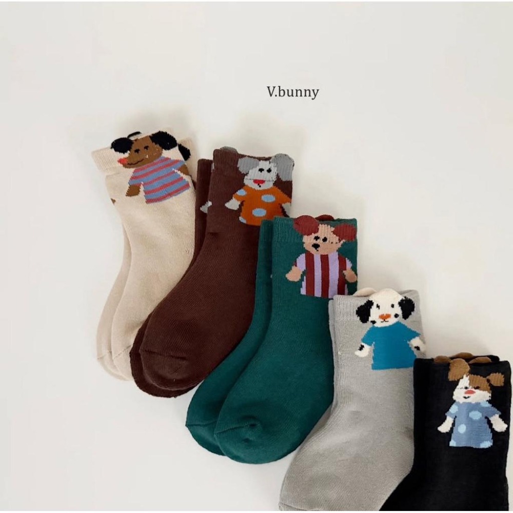Poisson_korea 韓國童襪 v-bunny品牌2025冬季加厚保暖毛圈綿襪 男童襪-細節圖2