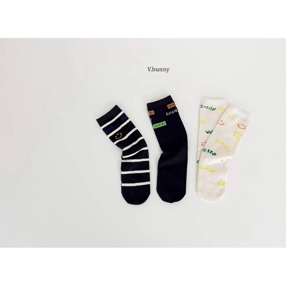 韓國童襪 v-bunny品牌2025新品 可愛小腿襪 長筒襪組-細節圖6