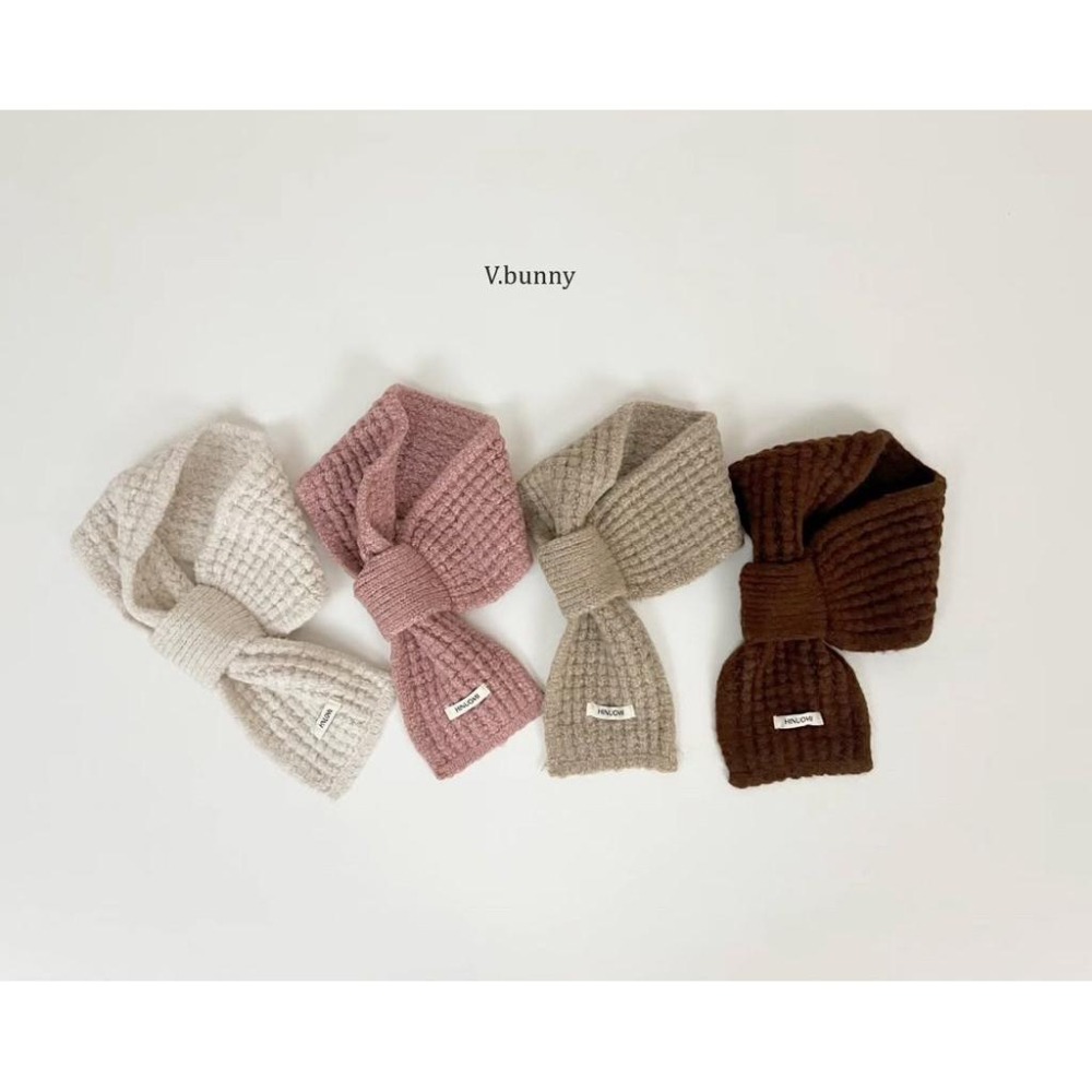 Poisson_korea韓國兒童圍巾 v-bunny品牌冬季百搭保暖圍巾 脖圍 男女童-細節圖3