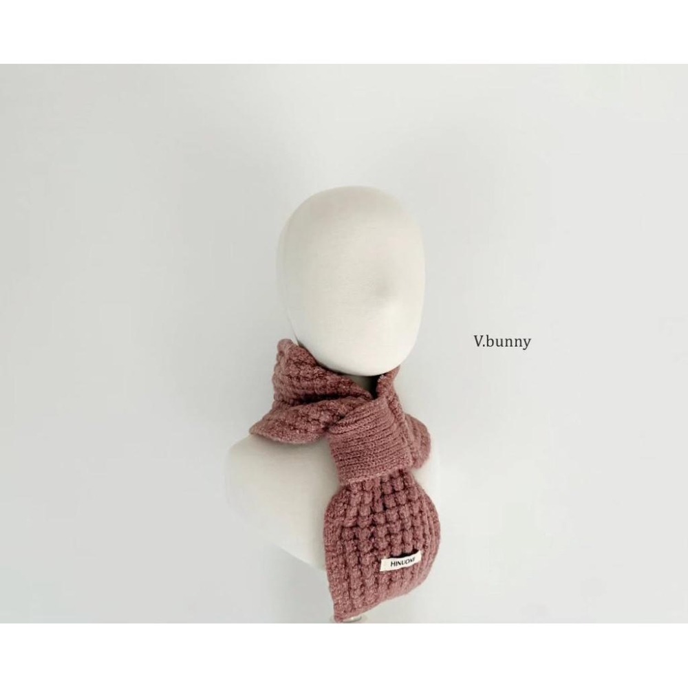 Poisson_korea韓國兒童圍巾 v-bunny品牌冬季百搭保暖圍巾 脖圍 男女童-細節圖9