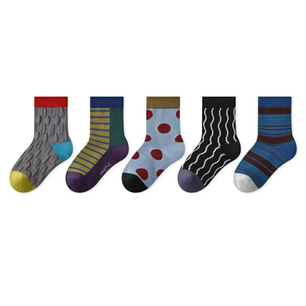 韓國童襪 v-bunny品牌2025新品 可愛圖案造型短襪5雙組 男女童襪-規格圖9