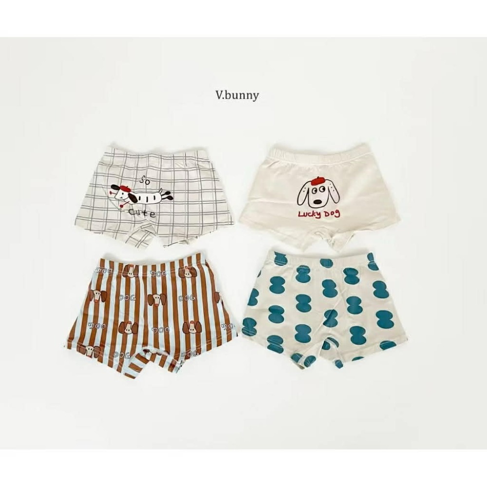 poisson_korea韓國品牌 v-bunny品牌2025家居四角褲 兒童四角內褲組-規格圖7