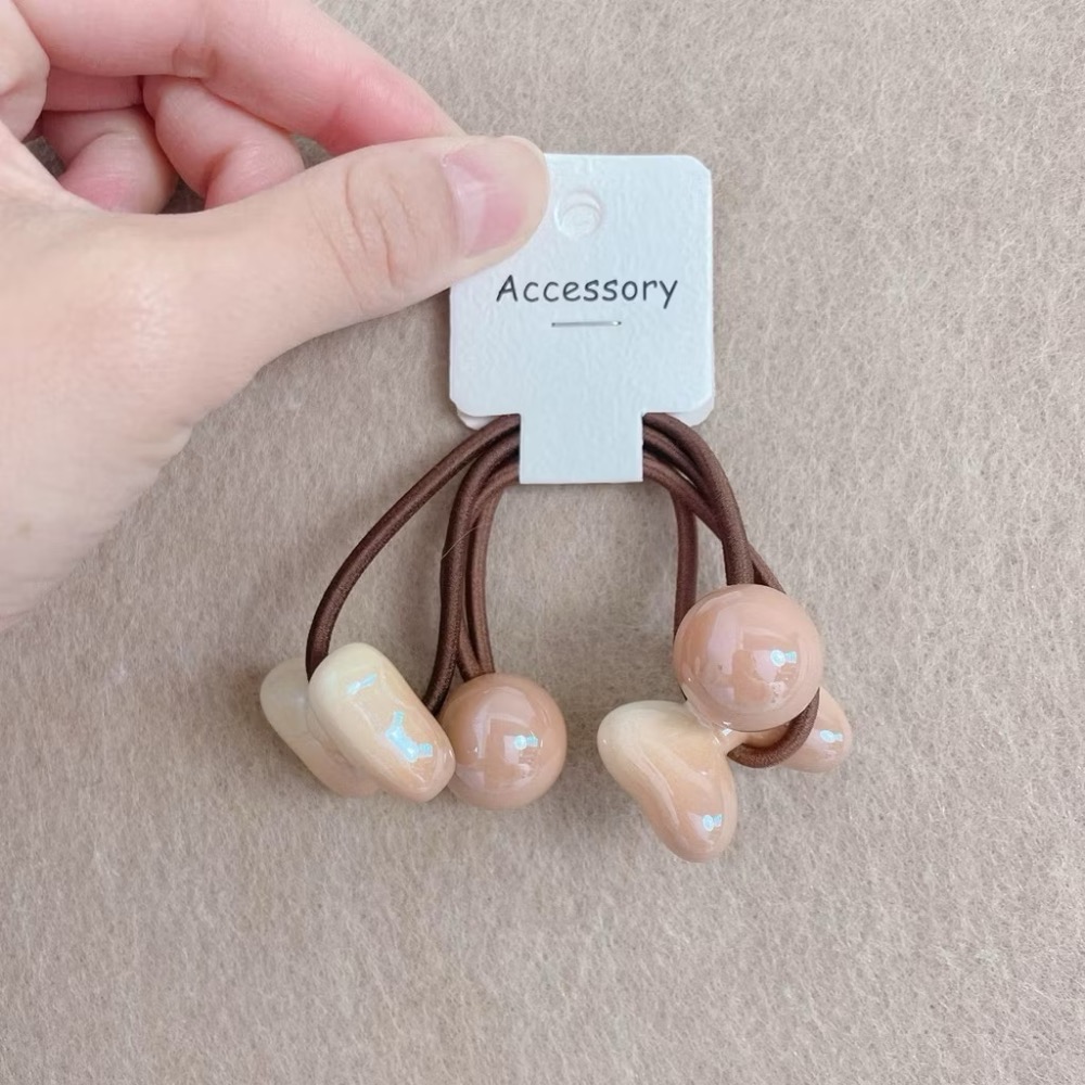 Poisson_korea韓國兒童髮飾 彩色漸層蝴蝶結高彈力髮束 女童髮飾-規格圖1