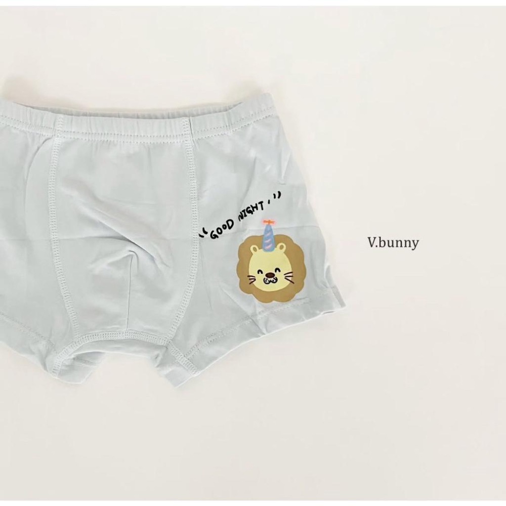韓國品牌v-bunny2025家居服 兒童四角褲 男童四角褲 獅子 汽車-細節圖5