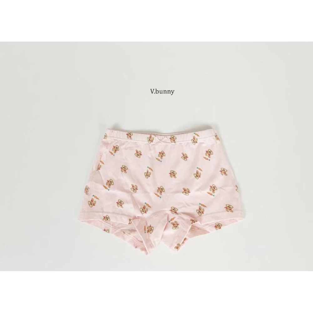 韓國兒童家居服 v-bunny品牌 純綿女童內褲5件組 女童四角褲-細節圖7