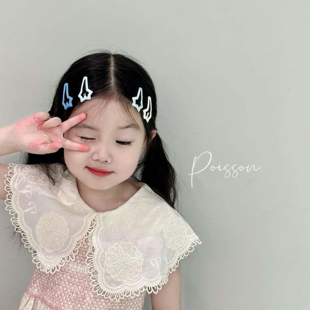 Poisson_korea韓國兒童髮夾 可愛瀏海夾側邊夾12入組 女童髮夾-細節圖2