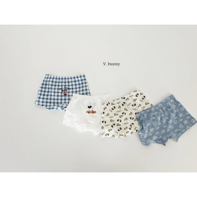 韓國代購 v.bunny 品牌 汽車小狗内褲套裝 韓國童裝 兒童家居服-細節圖2