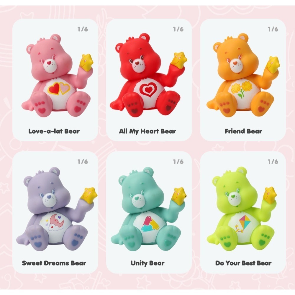 CARE BEARS 愛心小熊 坐坐系列 正版 盲盒 盒玩 泡泡殿盲盒小舖 ☀現貨☀-細節圖4