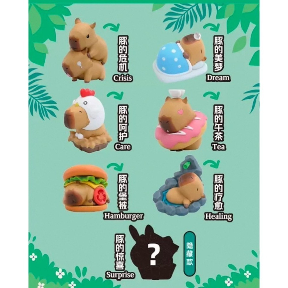 動物星雲 卡皮巴拉第二彈系列 正版 盲盒 盒玩 泡泡殿盲盒小舖 ☀現貨☀-細節圖8