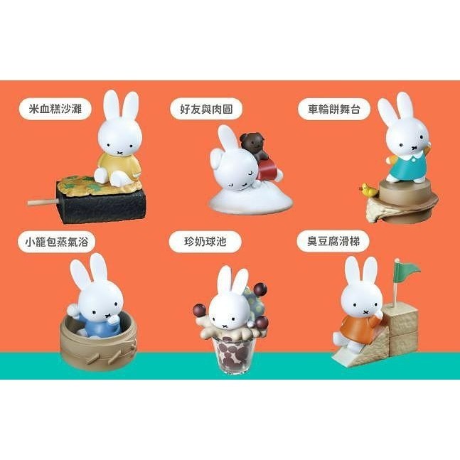 米飛兔 miffy大吃四方 台灣限定首發 正版 盲盒 盒玩 泡泡殿盲盒小舖 ☀現貨☀-細節圖3
