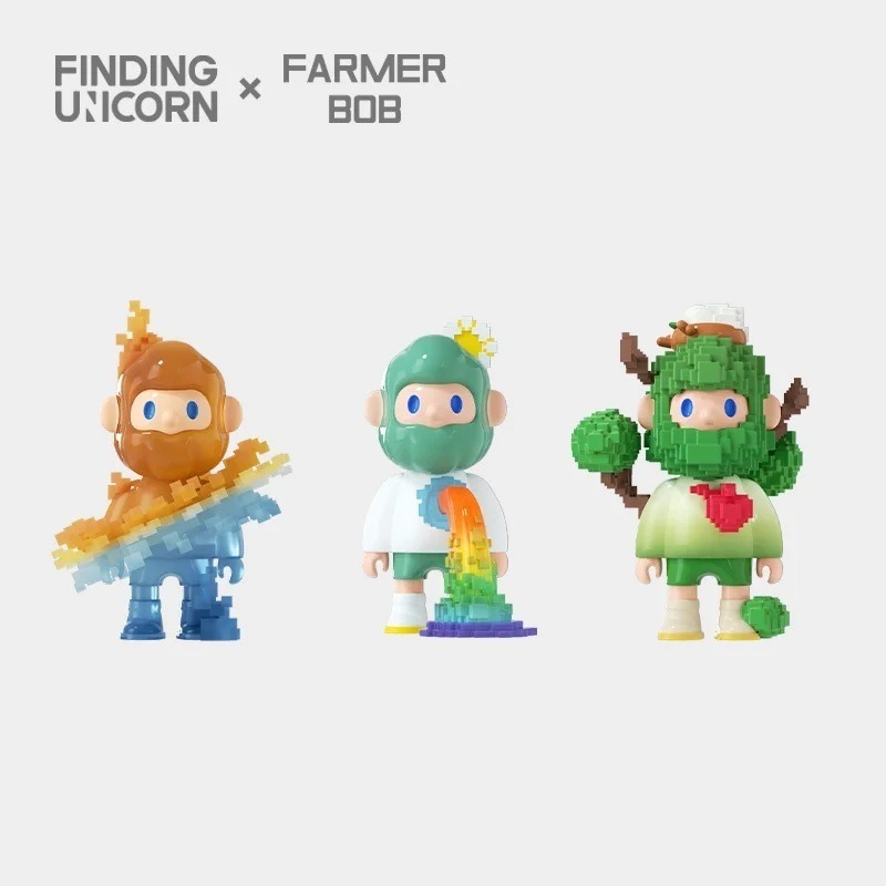 尋找獨角獸 FARMER BOB 像素全宇宙 BOB男友 正版 盲盒 盒玩 泡泡殿盲盒小舖 ☀現貨☀-細節圖2