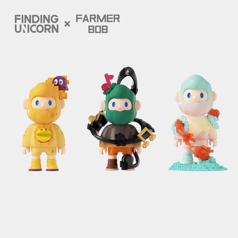 尋找獨角獸 FARMER BOB 像素全宇宙 BOB男友 正版 盲盒 盒玩 泡泡殿盲盒小舖 ☀現貨☀-細節圖3