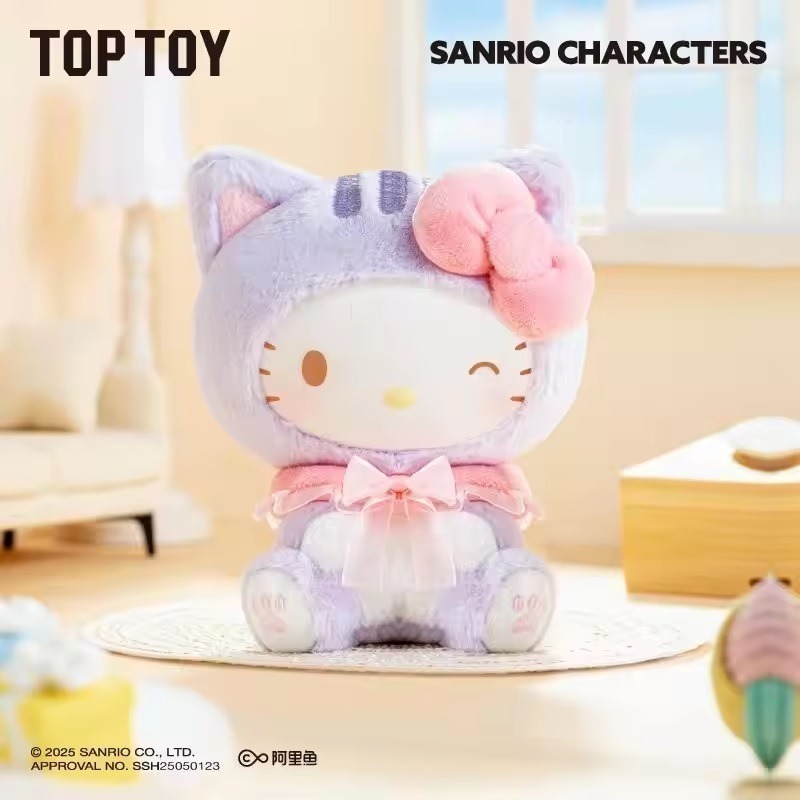 三麗鷗 逗逗小貓毛絨掛飾系列 正版 盲盒 盒玩 泡泡殿盲盒小舖 ☀現貨☀-細節圖4