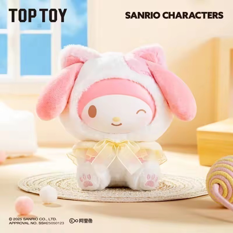 三麗鷗 逗逗小貓毛絨掛飾系列 正版 盲盒 盒玩 泡泡殿盲盒小舖 ☀現貨☀-細節圖5
